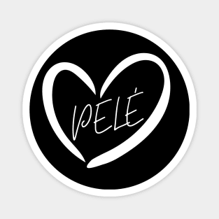 Pelé Heart, Péle Forever, Brazil Soccer, Bags Magnet